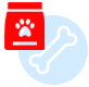 A red square with a bug icon overlaps a light blue bone shape.